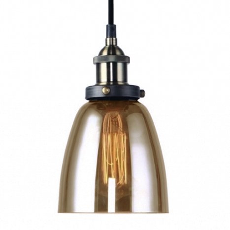 Подвесной светильник Smoke Glass Cloche Pendant Подвесной светильник Smoke Glass Cloche Pendant в Липецке | Loft Concept