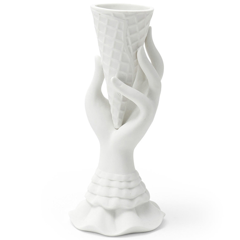 Статуэтка Jonathan Adler I-Scream Vase Белый Статуэтка Jonathan Adler I-Scream Vase Белый в Липецке | Loft Concept