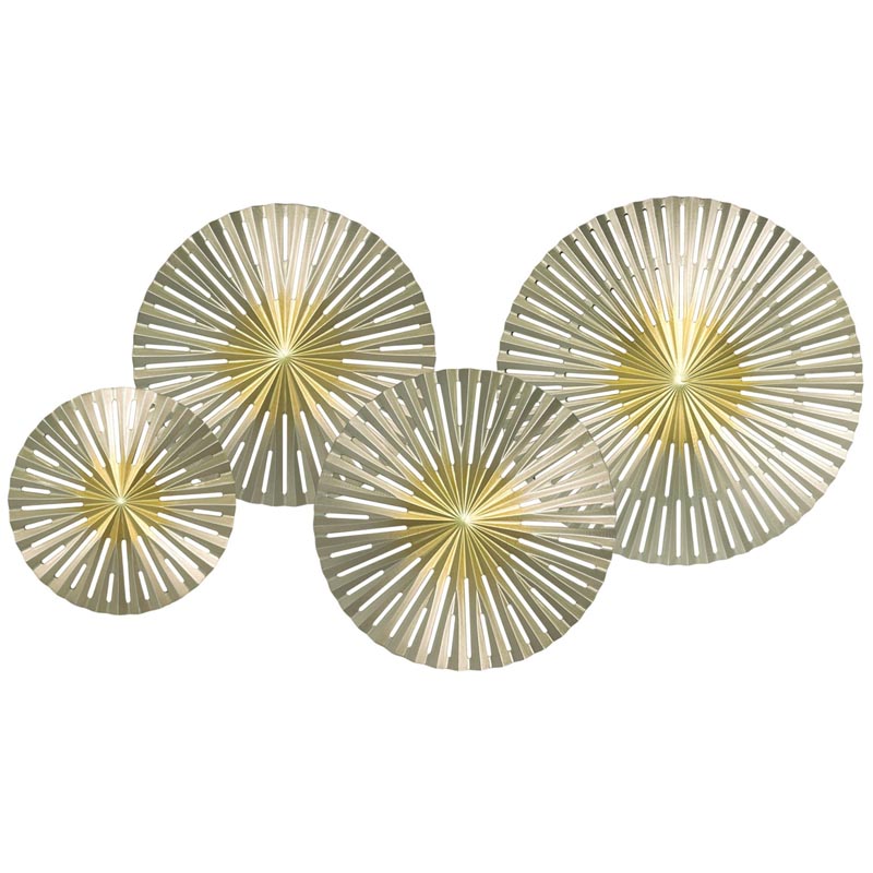 Арт-объект Apollo Gold and Silver Wall Plaque Disc gap 4 Золотой Серебряный Арт-объект Apollo Gold and Silver Wall Plaque Disc gap 4 Золотой Серебряный в Липецке | Loft Concept