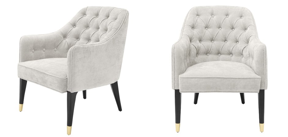 Кресло Eichholtz Chair Cyrus Sand Кресло Eichholtz Chair Cyrus Sand - Loft-Concept в Липецке
