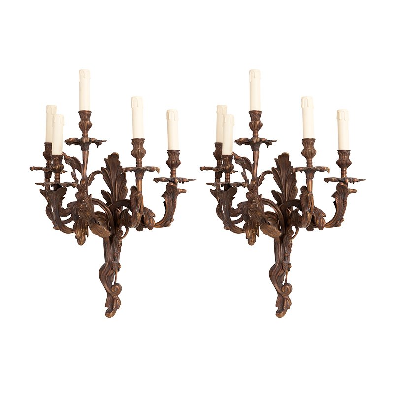 Комплект из 2-х бра Eichholtz Wall Lamp Pompadour Медь Комплект из 2-х бра Eichholtz Wall Lamp Pompadour Медь в Липецке | Loft Concept