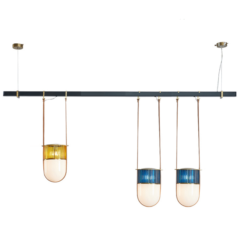 Dario Chandelier line Черный Синий Желтый Зеленый Dario Chandelier line Черный Синий Желтый Зеленый в Липецке | Loft Concept