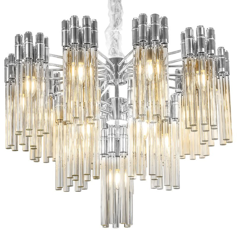Люстра Contemporary Chandelier Crystal Silver Прозрачное Стекло Серебряный Люстра Contemporary Chandelier Crystal Silver Прозрачное Стекло Серебряный в Липецке | Loft Concept