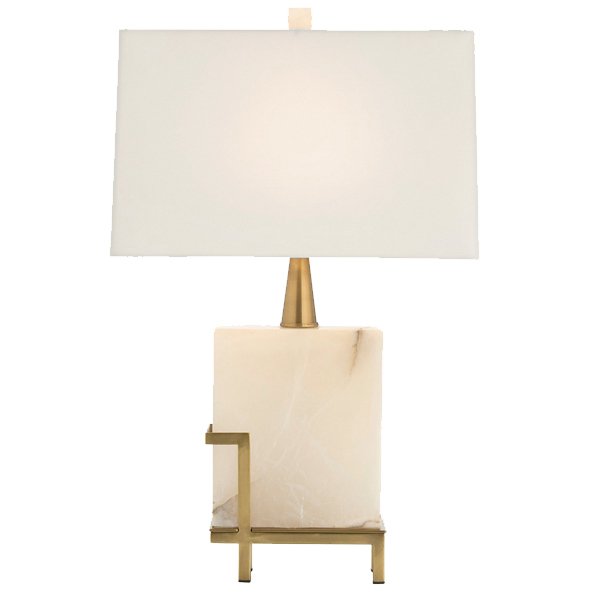 Настольная лампа Art-Deco White marble Lamp Белый Мрамор Bianco в Липецке | Loft Concept 