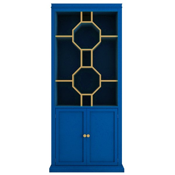 Стеллаж Art Deco Vitrine Синий Стеллаж Art Deco Vitrine Синий в Липецке | Loft Concept