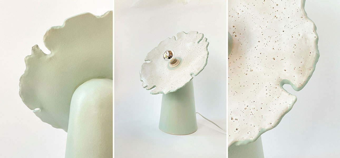 Настольная лампа FLOW medium (мятный) - фото №3