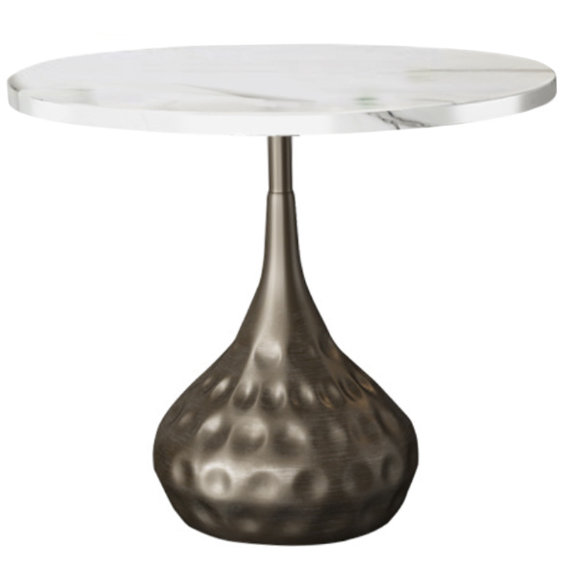 Приставной стол Cluster Surface Bronze Side Table Античная Бронза Белый Приставной стол Cluster Surface Bronze Side Table Античная Бронза Белый в Липецке | Loft Concept