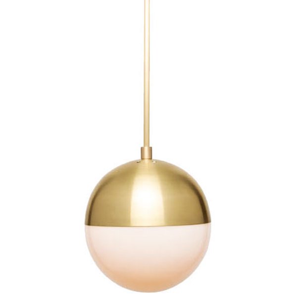 Подвесной светильник Cedar & Moss Pendant Lamp Латунь Прозрачный белый Подвесной светильник Cedar & Moss Pendant Lamp Латунь Прозрачный белый в Липецке | Loft Concept