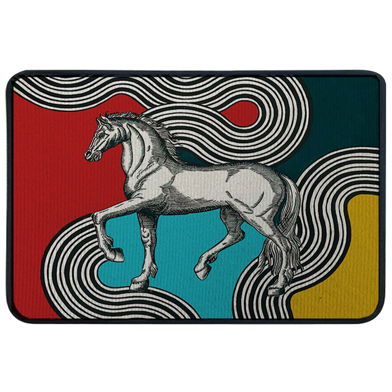 Ковер для прихожей и ванной Hermes Cheval Cosmique Rug Мульти Ковер для прихожей и ванной Hermes Cheval Cosmique Rug Мульти в Липецке | Loft Concept