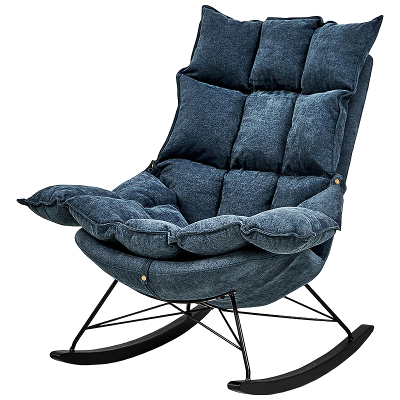 Кресло Bomani Chair Синий Черный Кресло Bomani Chair Синий Черный в Липецке | Loft Concept