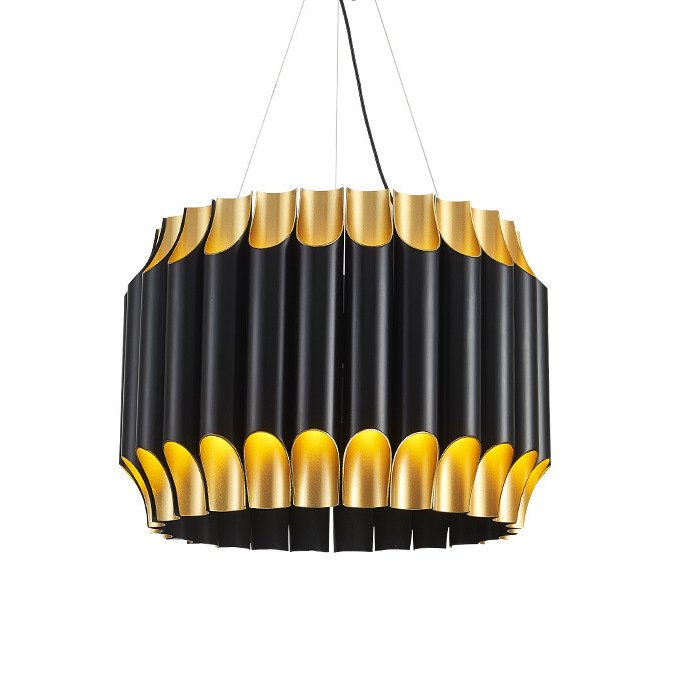 Люстра GALLIANO ROUND SUSPENSION LIGHT by DELIGHTFULL Black Золотой Черный Люстра GALLIANO ROUND SUSPENSION LIGHT by DELIGHTFULL Black Золотой Черный в Липецке | Loft Concept