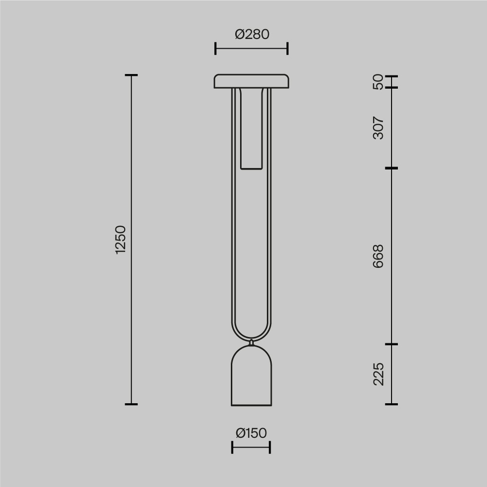 Напольный торшер светодионый Ikebana 3000К 24Вт в Липецке