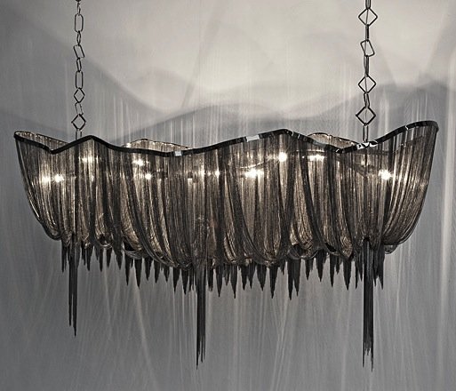 Люстра Atlantis Aluminium Chain Chandelier Люстра Atlantis Aluminium Chain Chandelier в Липецке | Loft Concept