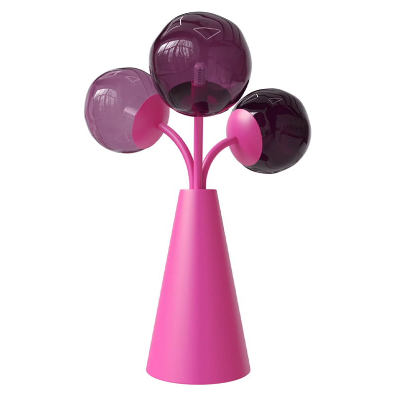 Настольная лампа Wild Grape pink Розовый Пурпурно-фиолетовый Настольная лампа Wild Grape pink Розовый Пурпурно-фиолетовый в Липецке | Loft Concept