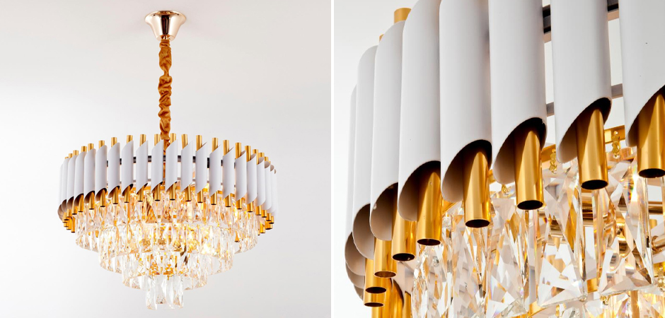 Круглая многоярусная люстра Empire Crystal Gold Круглая многоярусная люстра Empire Crystal Gold - Loft-Concept в Липецке