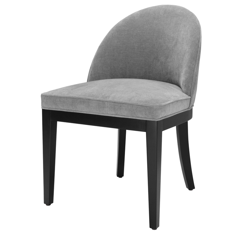 Стул Eichholtz Dining Chair Fallon grey Серый Черный Стул Eichholtz Dining Chair Fallon grey Серый Черный в Липецке | Loft Concept