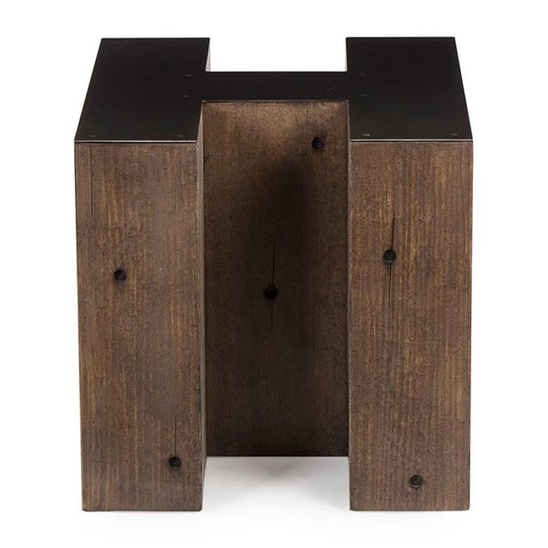 Столик Wooden Alphabet H Side Table Графит Коричневый Столик Wooden Alphabet H Side Table Графит Коричневый в Липецке | Loft Concept