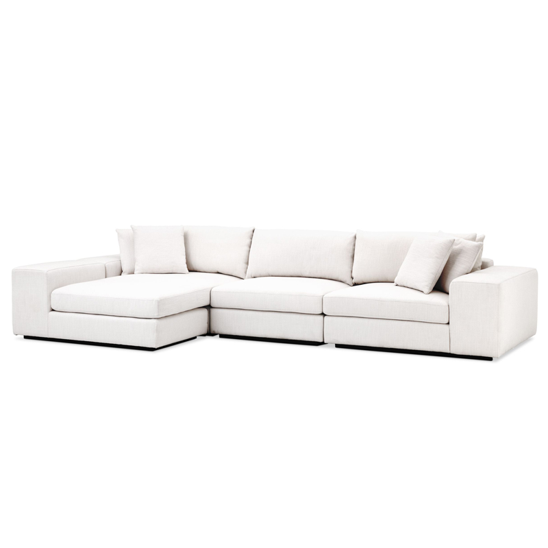 Диван Eichholtz Sofa Vista Grande Lounge white Белый Черный Диван Eichholtz Sofa Vista Grande Lounge white Белый Черный в Липецке | Loft Concept