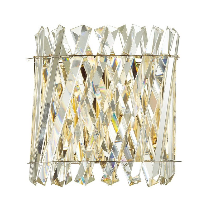 Бра Crystal Crossed Stripes Gold Золотой Бра Crystal Crossed Stripes Gold Золотой в Липецке | Loft Concept