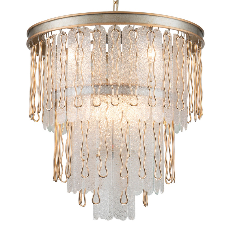 Люстра Abel Chandelier 60 Золотой Серебряный Прозрачный Люстра Abel Chandelier 60 Золотой Серебряный Прозрачный в Липецке | Loft Concept