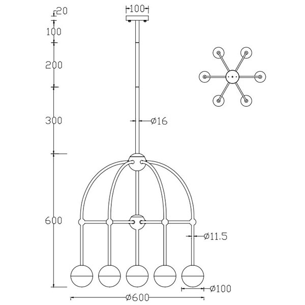 Люстра Heidy Chrome Chandelier 7 Люстра Heidy Chrome Chandelier 7 в Липецке