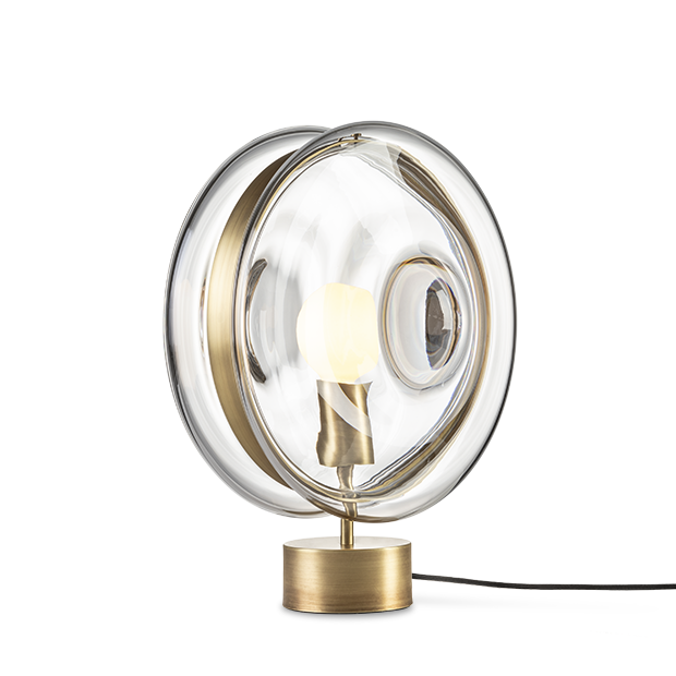 Настольная лампа Bomma Orbital Table Lamp Синий Серый Прозрачный Золотой Настольная лампа Bomma Orbital Table Lamp Синий Серый Прозрачный Золотой в Липецке | Loft Concept