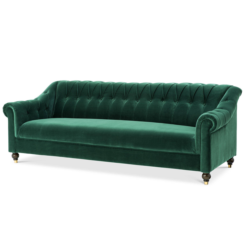 Диван Eichholtz Sofa Brian Зеленый Черный Золотой Диван Eichholtz Sofa Brian Зеленый Черный Золотой в Липецке | Loft Concept