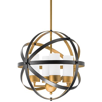 Люстра Olivier Frosted Gold Ball Черный Золотой Белый Люстра Olivier Frosted Gold Ball Черный Золотой Белый в Липецке | Loft Concept