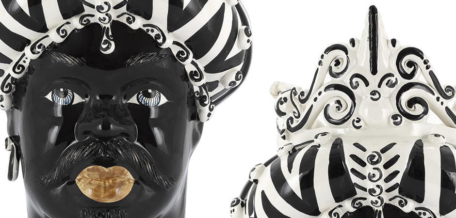 Ваза VASE MORO MAN MEDIUM zebra Ваза VASE MORO MAN MEDIUM zebra - Loft-Concept в Липецке