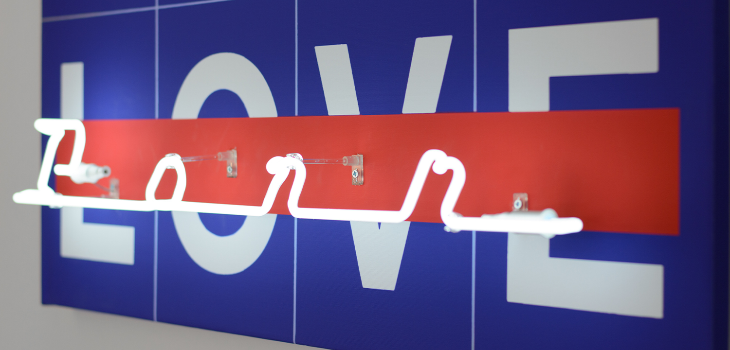 Постер Love is love blue - фото