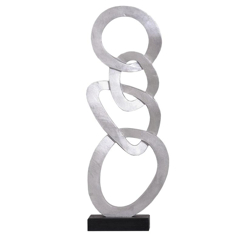 Статуэтка Anillos Statuette silver II Серебряный Черный Статуэтка Anillos Statuette silver II Серебряный Черный в Липецке | Loft Concept