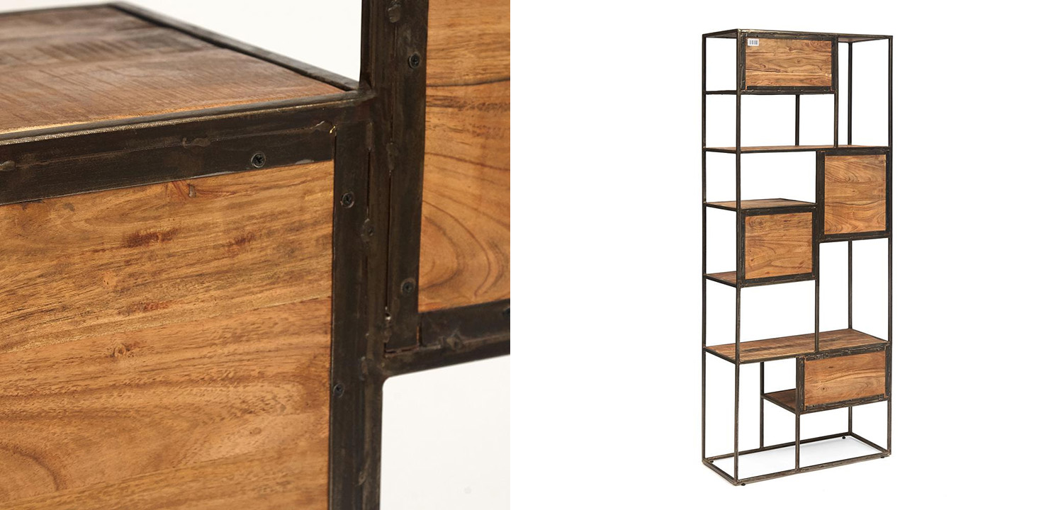Стеллаж Loft Acacia Shelving small - фото