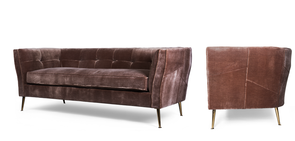 Диван трехместный Flatter brown Диван трехместный Flatter brown - Loft-Concept в Липецке