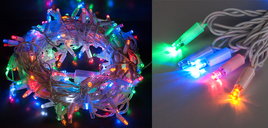 Мерцающая Цветная Гирлянда для улицы - Loft-Concept в Липецке