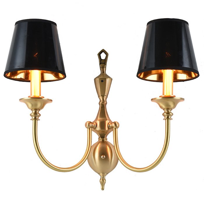 Бра Classic Monograms Double Черный Латунь Бра Classic Monograms Double Черный Латунь в Липецке | Loft Concept