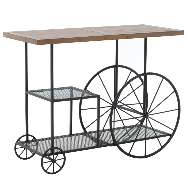 Консоль Trolley Loft Console Черный Древесина Консоль Trolley Loft Console Черный Древесина в Липецке | Loft Concept