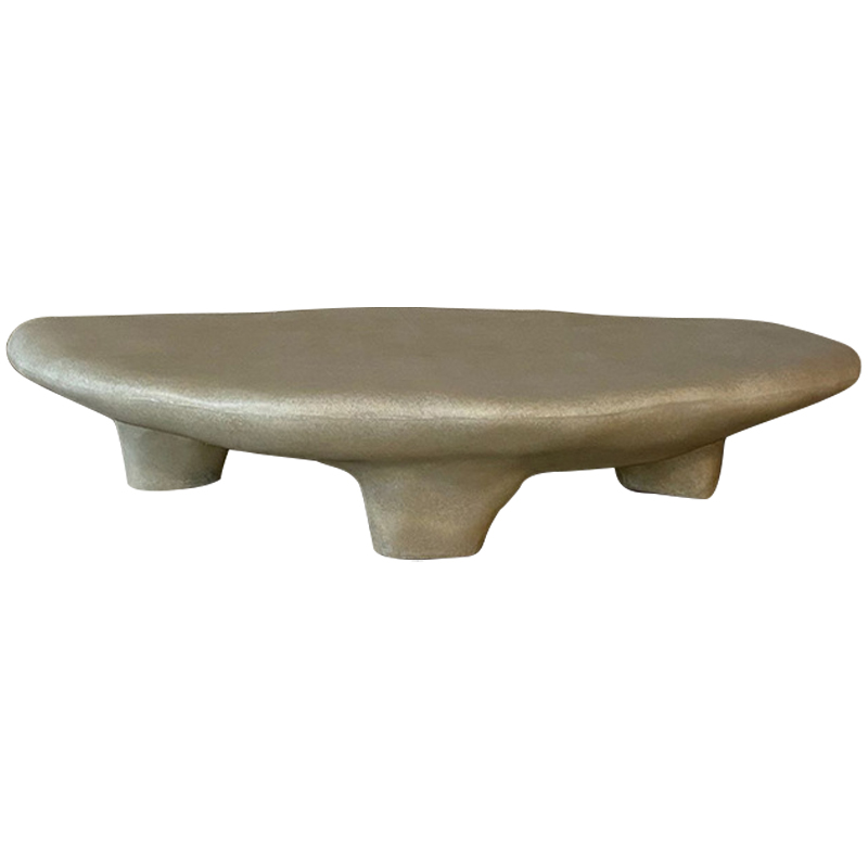 Кофейный стол Stone Coffee Table White Бежево-серый в Липецке | Loft Concept 