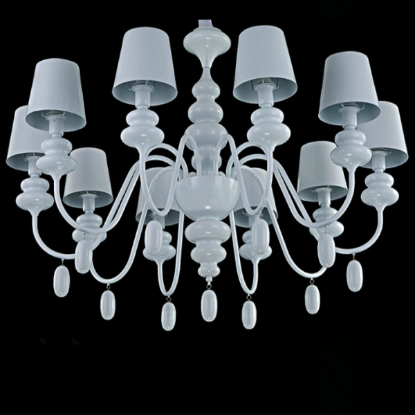 Люстра Masiero Eva Chandelier 10 Белый Люстра Masiero Eva Chandelier 10 Белый в Липецке | Loft Concept