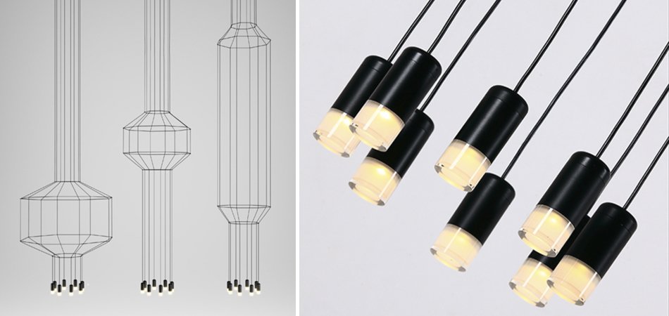 Vibia Wireflow Free-Form 0347 pendant lamp Vibia Wireflow Free-Form 0347 pendant lamp - Loft-Concept в Липецке