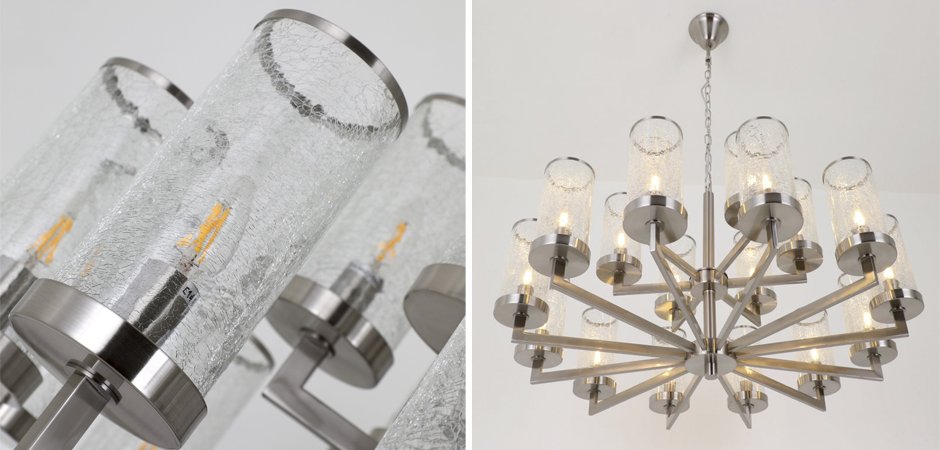Люстра LIAISON TWO-TIER Chandelier 18 Silver Люстра LIAISON TWO-TIER Chandelier 18 Silver - Loft-Concept в Липецке