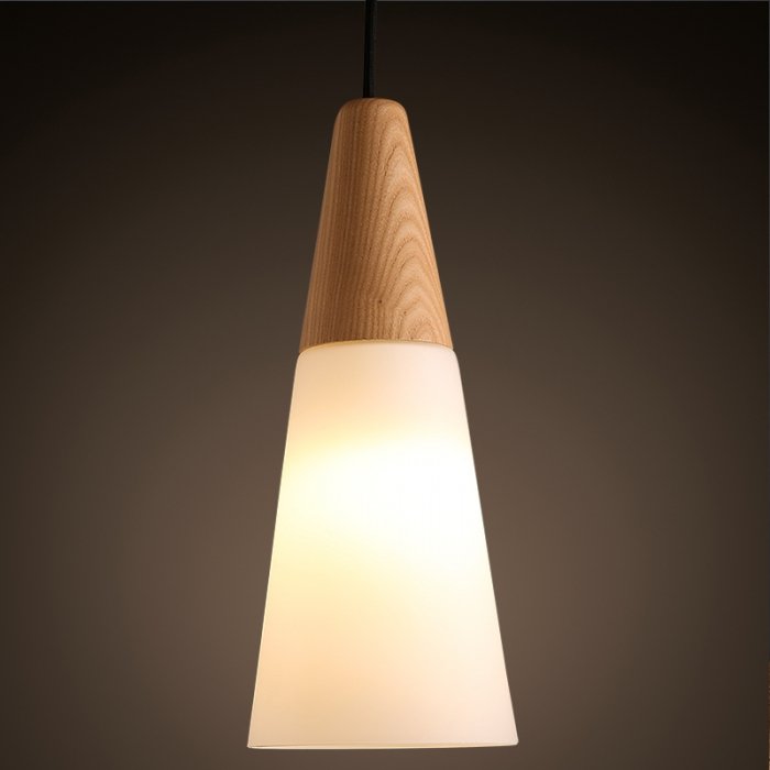 Подвесной светильник Opaque Light Tall Белый Белый дуб Подвесной светильник Opaque Light Tall Белый Белый дуб в Липецке | Loft Concept