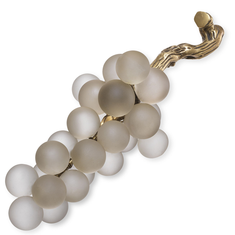 Аксессуар Eichholtz Object french grapes White Белое матовое стекло Винтажная латунь Аксессуар Eichholtz Object french grapes White Белое матовое стекло Винтажная латунь в Липецке | Loft Concept
