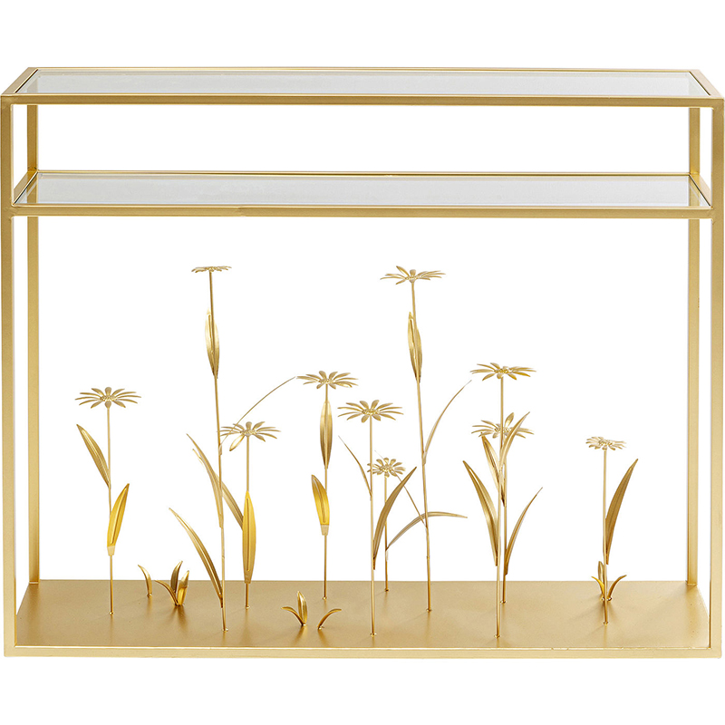 Консоль Golden Flowers Золотой Консоль Golden Flowers Золотой в Липецке | Loft Concept