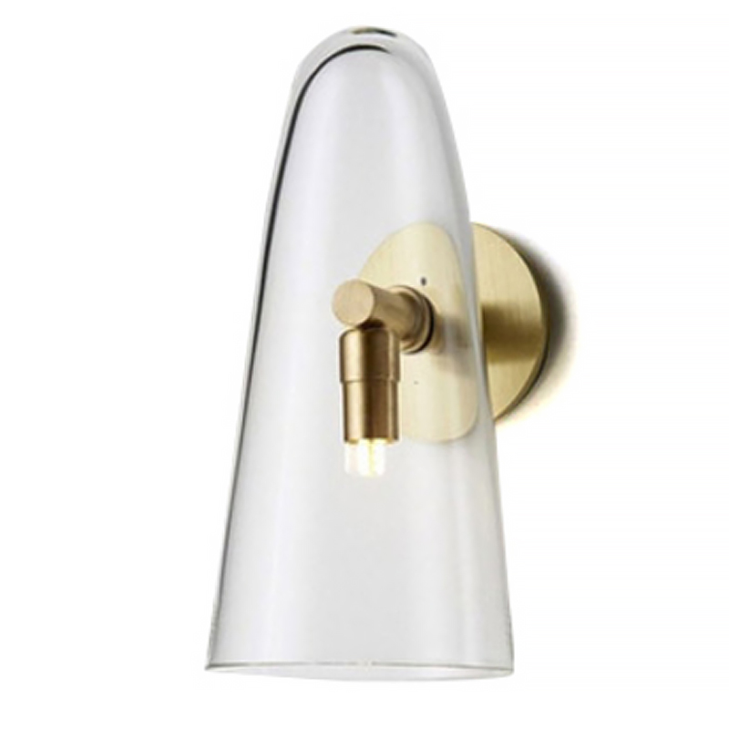 Бра Domi Sconce Transparent Глянцевое золото Прозрачный Бра Domi Sconce Transparent Глянцевое золото Прозрачный в Липецке | Loft Concept