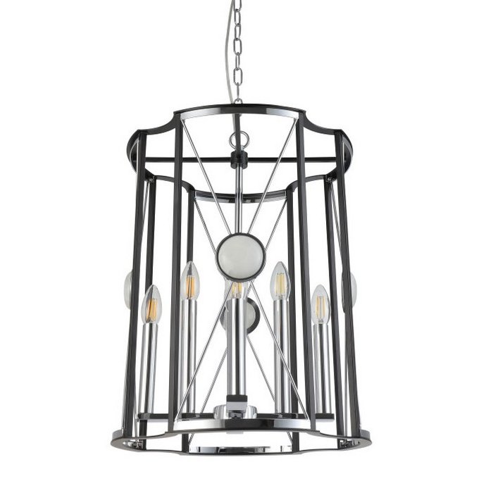 Люстра Candles Cell Chromium Хром Черный Люстра Candles Cell Chromium Хром Черный в Липецке | Loft Concept