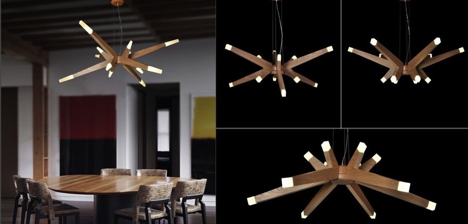 Люстра Wooden Glowworm Star Люстра Wooden Glowworm Star - Loft-Concept в Липецке