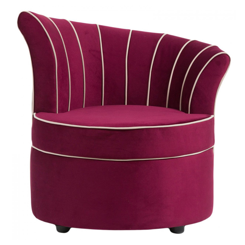 Кресло Curly Backrest Violet Лиловый Кресло Curly Backrest Violet Лиловый в Липецке | Loft Concept