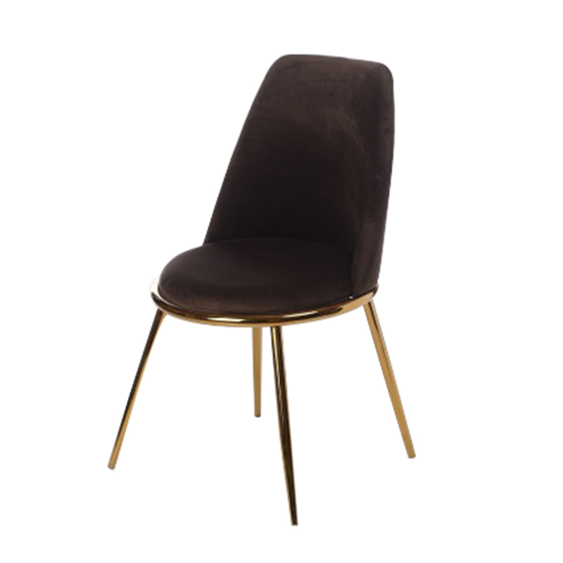 Стул Chairs Velvet Brown Коричневый Золотой Стул Chairs Velvet Brown Коричневый Золотой в Липецке | Loft Concept