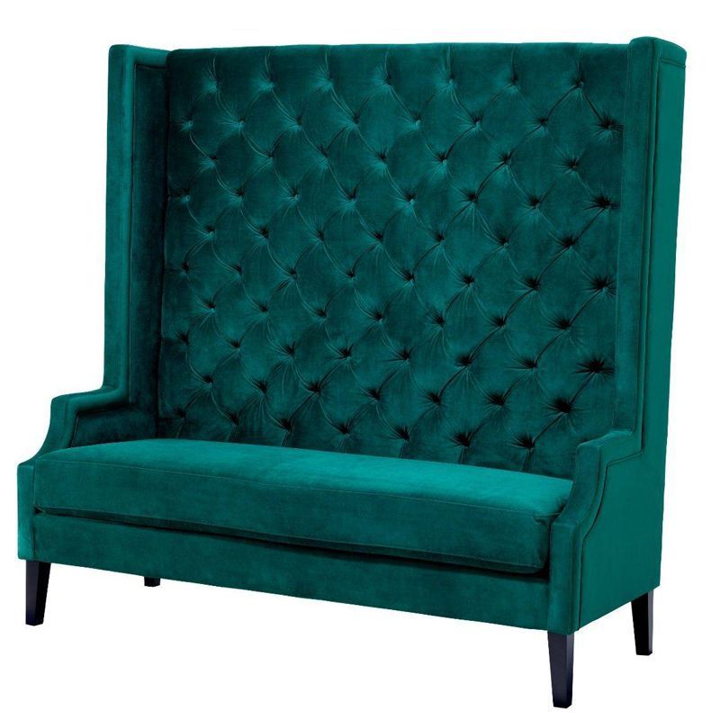 Диван Eichholtz Sofa Spectator Изумрудный Черный Диван Eichholtz Sofa Spectator Изумрудный Черный в Липецке | Loft Concept