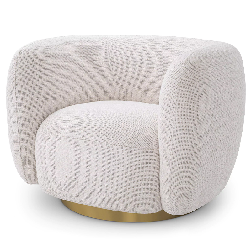 Кресло Eichholtz Swivel Chair Roxy Молочный Латунь Молочный Латунь Кресло Eichholtz Swivel Chair Roxy Молочный Латунь Молочный Латунь в Липецке | Loft Concept